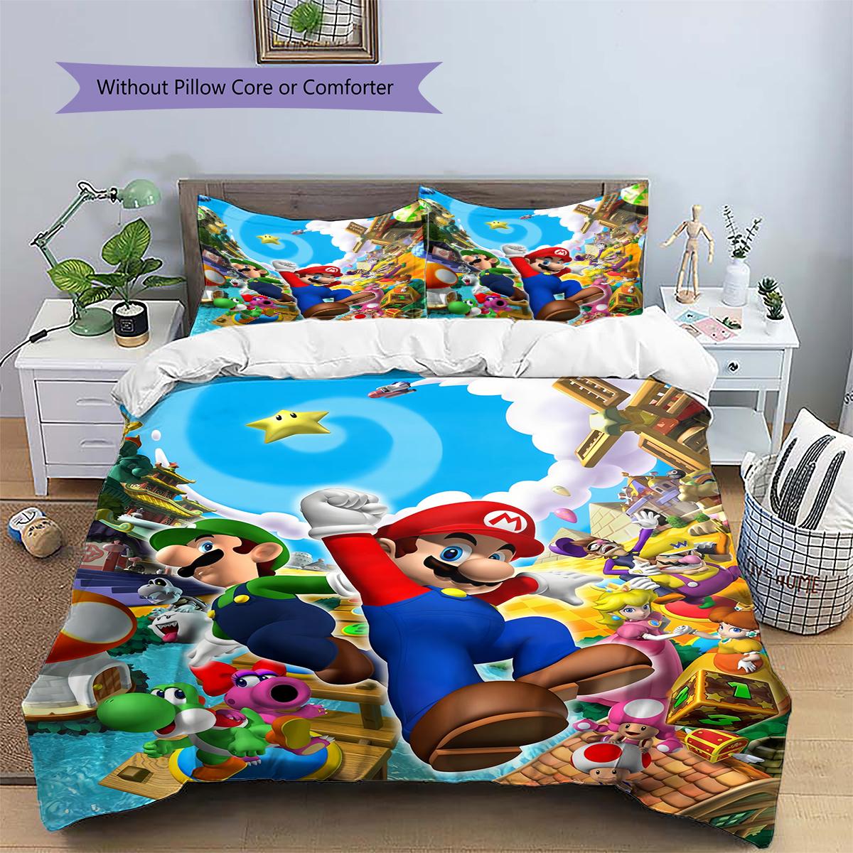Mario Colorful Kaleidoscope Duvet Cover & Pillowcases, Mario Fan Bedding, Ideal Gift.chl 135x200cm
Mario Colorful Kaleidoscope Duvet Cover & Pillowcases, Mario Fan Bedding, Ideal Gift.chl 135x200cm