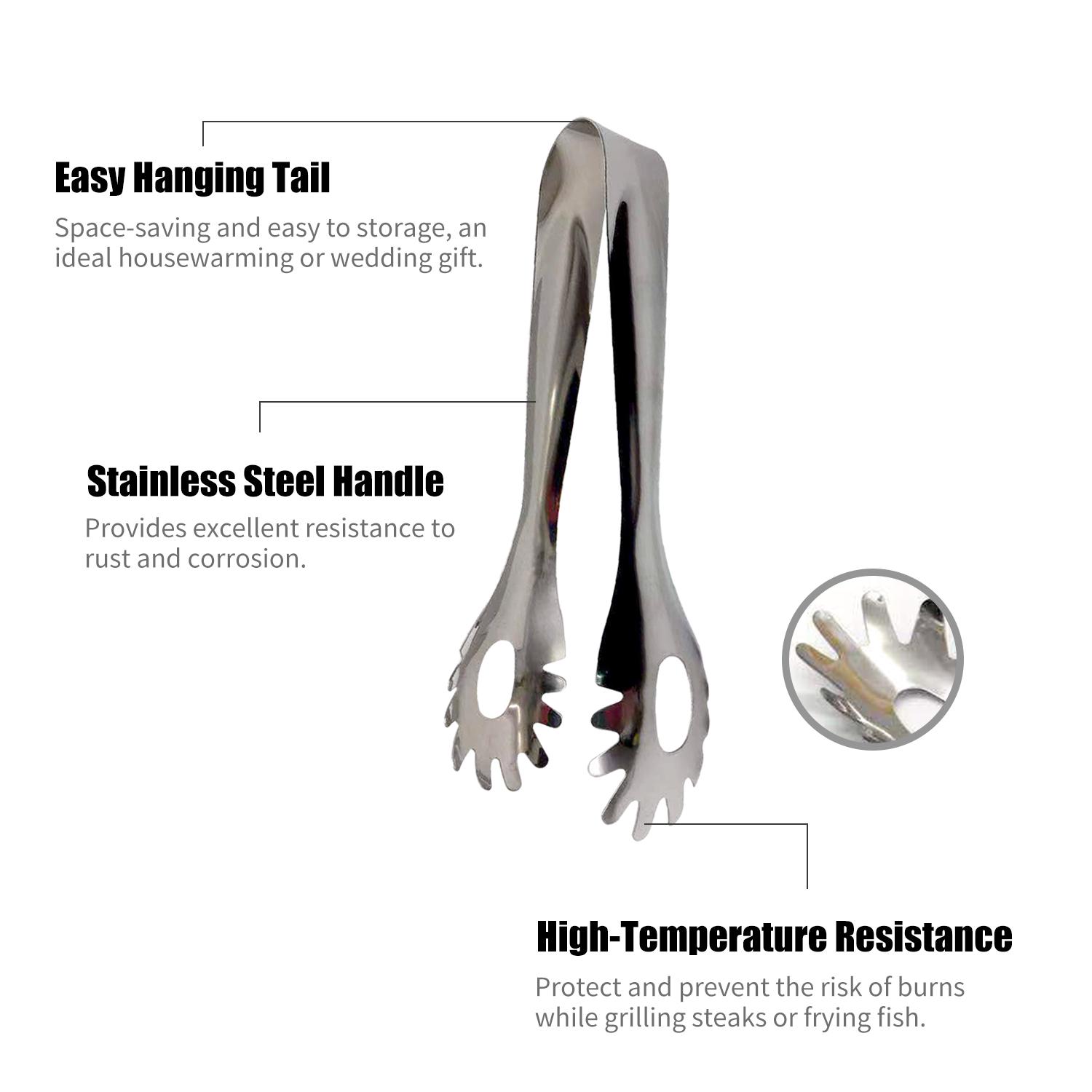 Stainless Steel Tongs, High Temperature Resistant Tongs Professional Chef Tongs for Grilling Fries Food Pasta Salad Buffet Steak
Stainless Steel Tongs, High Temperature Resistant Tongs Professional Chef Tongs for Grilling Fries Food Pasta Salad Buffet Steak