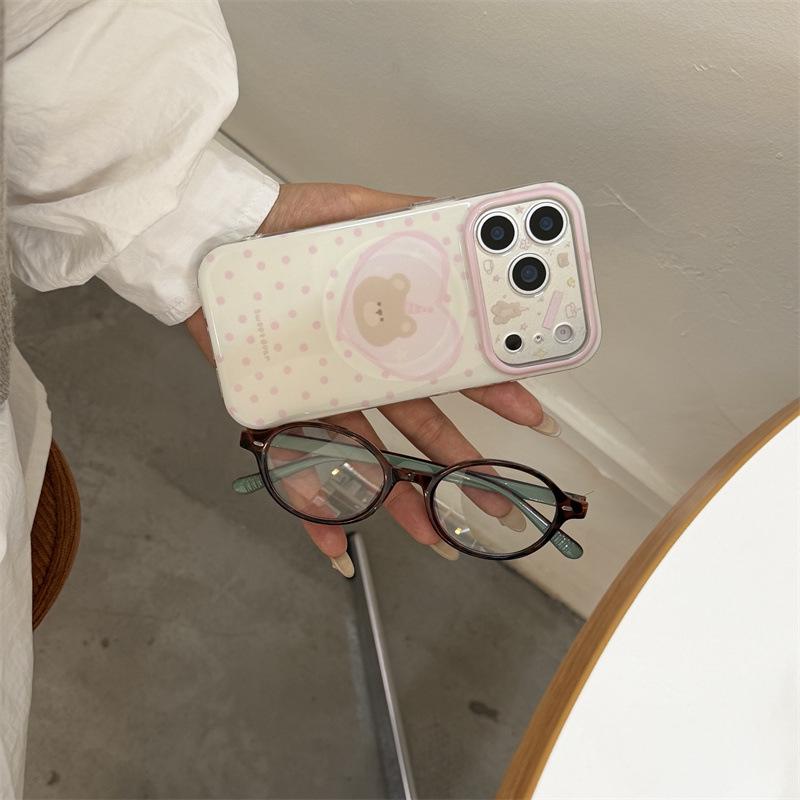 Korean Style Polka Dot Heart Bear iPhone Case for 17/16 Pro Max/15/14 - Girly Design iPhone 15
Korean Style Polka Dot Heart Bear iPhone Case for 17/16 Pro Max/15/14 - Girly Design iPhone 15