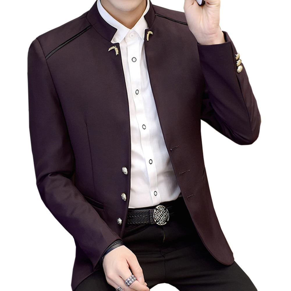 Модный мужской повседневный пиджак с воротником-стойкой и длинными рукавами, мужской пиджак для официальной работы, тонкий пиджак XXXXL
Модный мужской повседневный пиджак с воротником-стойкой и длинными рукавами, мужской пиджак для официальной работы, тонкий пиджак XXXXL