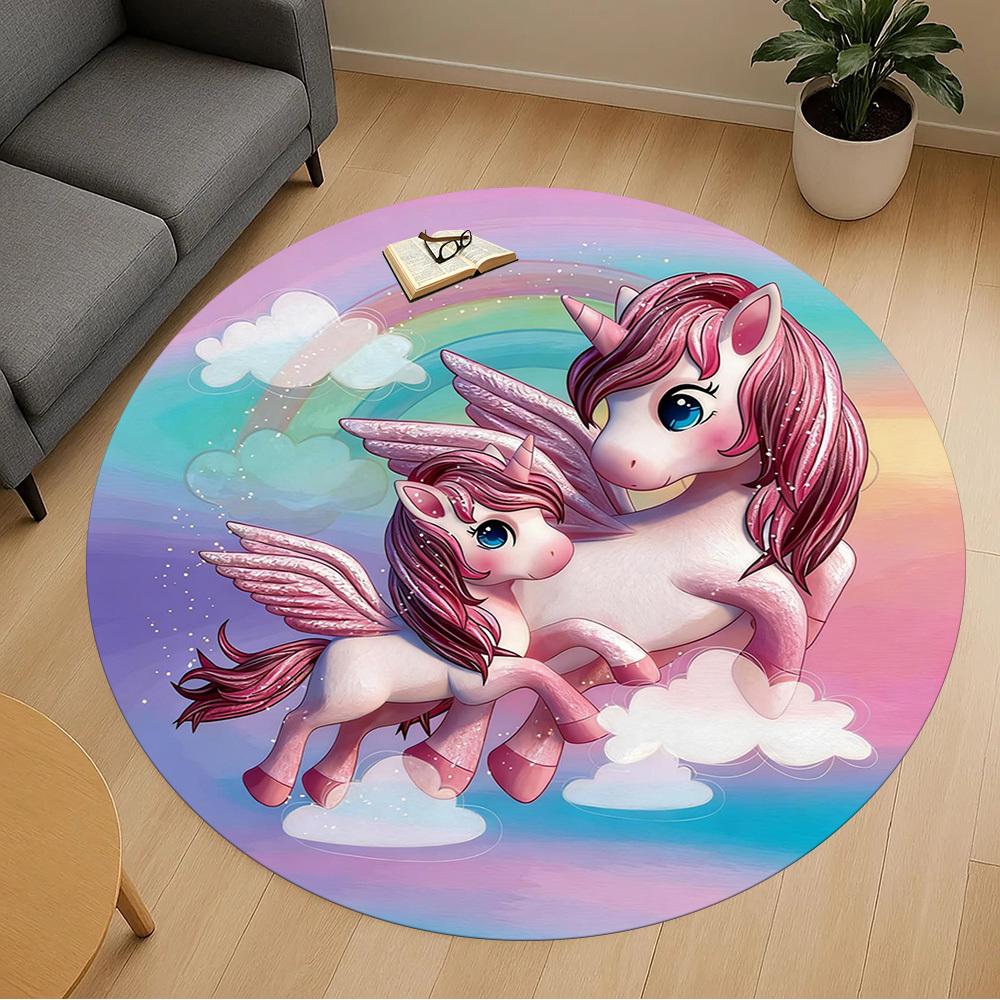 1pc Unicorn Rainbow Round Chair mat office Area Rug - Non-Slip, Floor Mat for Office, Bedroom, and Indoor Decor p127298 80cm by 80cm
1pc Unicorn Rainbow Round Chair mat office Area Rug - Non-Slip, Floor Mat for Office, Bedroom, and Indoor Decor p127298 80cm by 80cm