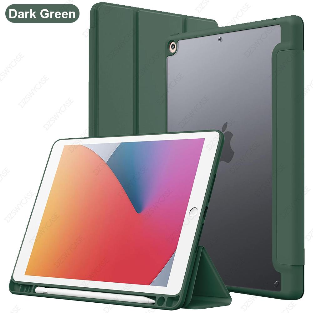 Hybrid Slim Case for iPad 9th/8th/7th Generation (//)10.2 Inch with Pencil Holder Clear Transparent Back Shell Cover темно-зеленого
Hybrid Slim Case for iPad 9th/8th/7th Generation (//)10.2 Inch with Pencil Holder Clear Transparent Back Shell Cover темно-зеленого