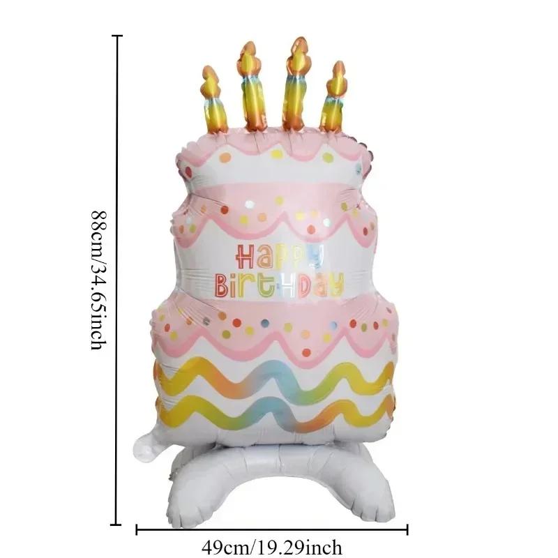 3-Layer Large Cake Balloons Happy Birthday Cartoon Bear Cake Foil Balloons for Kids Birthday Party Decoration Props Ballon Toys 1PC
3-Layer Large Cake Balloons Happy Birthday Cartoon Bear Cake Foil Balloons for Kids Birthday Party Decoration Props Ballon Toys 1PC
