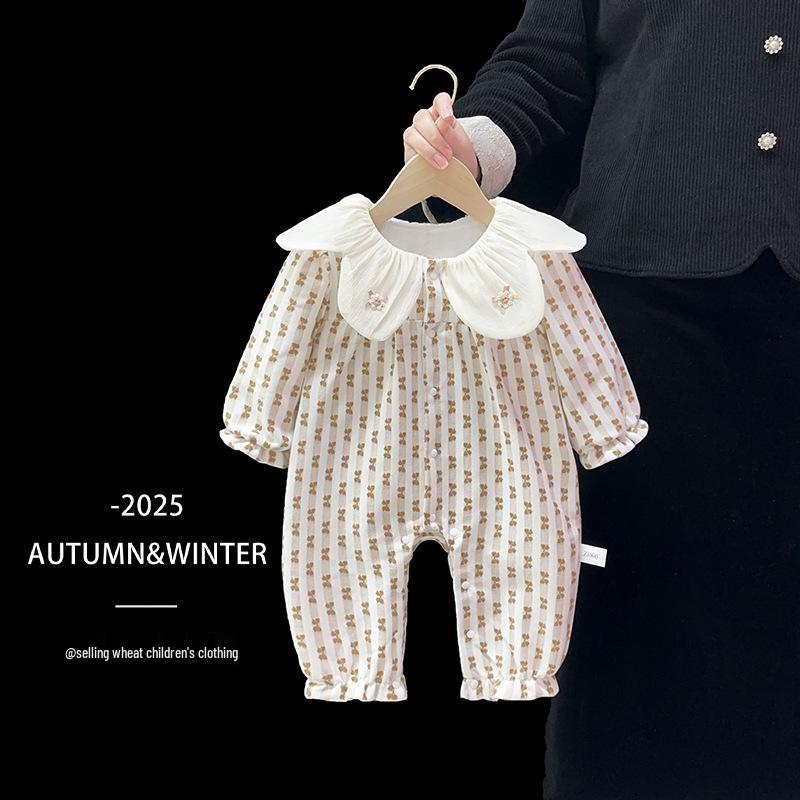 2025 Spring Baby Girl Mori Petal Collar Long Sleeve Romper - Cute, Fashionable, and Perfect for Outings 73cm
2025 Spring Baby Girl Mori Petal Collar Long Sleeve Romper - Cute, Fashionable, and Perfect for Outings 73cm