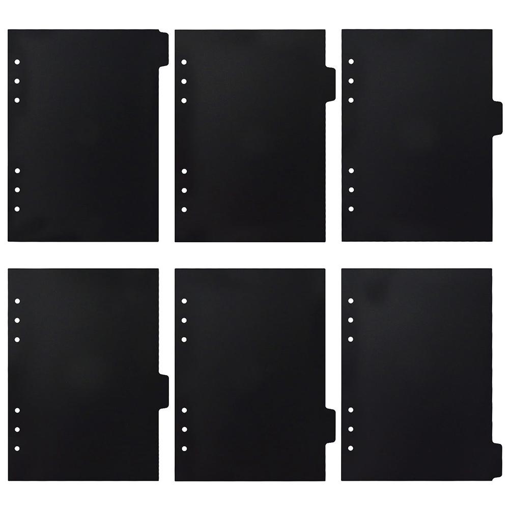 6Pcs 6 Ring Tab Binder Dividers Plastic Insertable Index Page Dividers 6 Hole Punch For Notebook Classification Tabs Notebook чорний
6Pcs 6 Ring Tab Binder Dividers Plastic Insertable Index Page Dividers 6 Hole Punch For Notebook Classification Tabs Notebook чорний