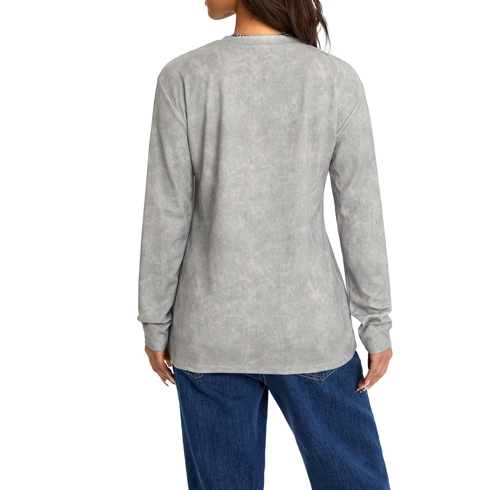 FASHION Women Trendy T-Shirt, Halloween Skulls Cross Print Round Neck Long Sleeve Relax Fit Casual Tops for Females, Gray XL сірий колір
FASHION Women Trendy T-Shirt, Halloween Skulls Cross Print Round Neck Long Sleeve Relax Fit Casual Tops for Females, Gray XL сірий колір