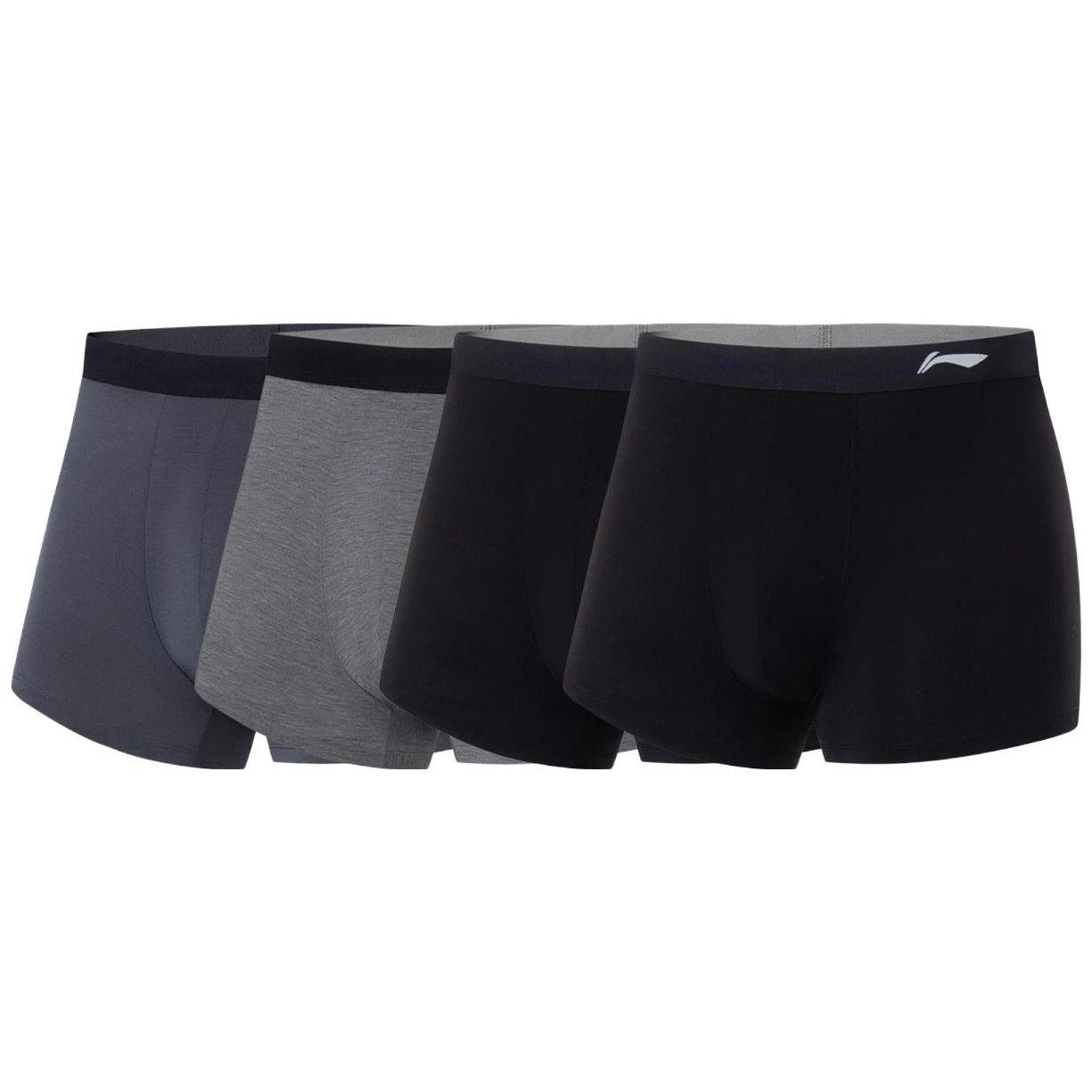 Li Ning Fitness Series Solid Color Antibacterial Comfortable Boxer Shorts 4-Pack Men bottoms AUAT029-1 XXXL
Li Ning Fitness Series Solid Color Antibacterial Comfortable Boxer Shorts 4-Pack Men bottoms AUAT029-1 XXXL