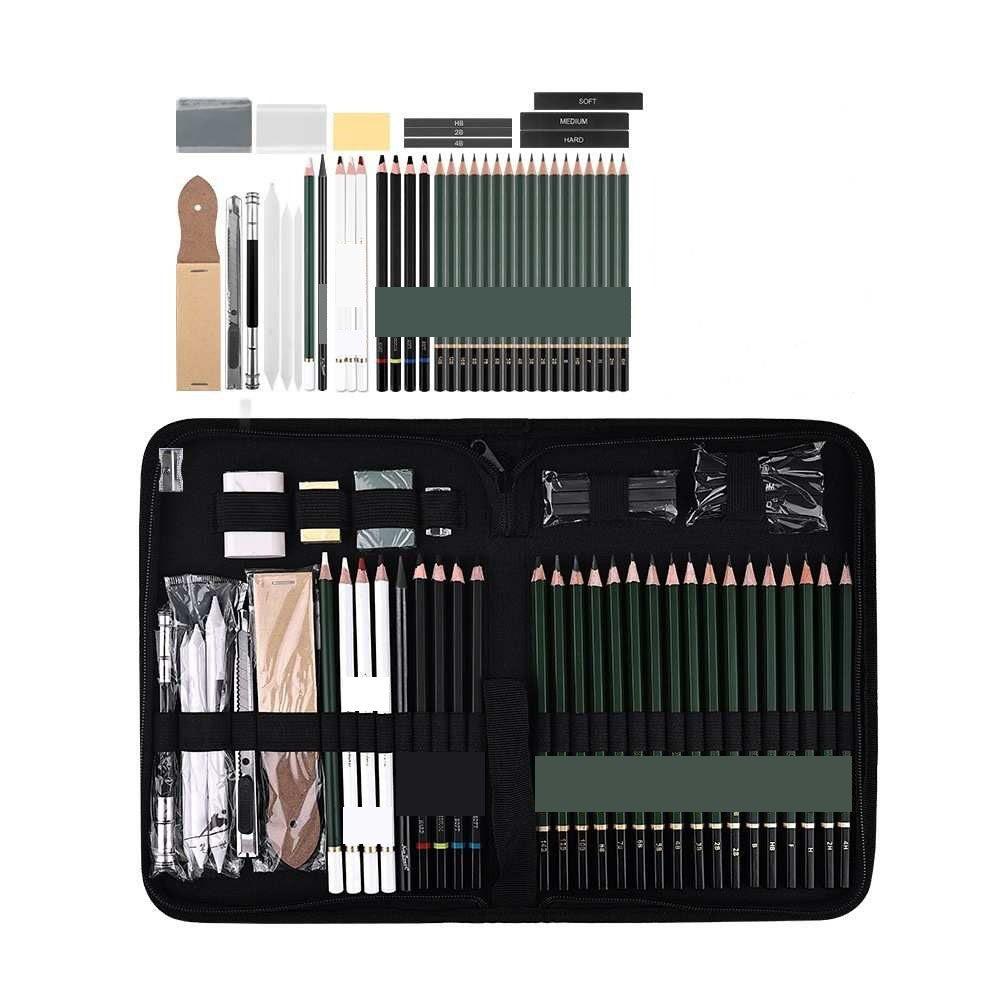 26pcs/set Sketching pencil set, student art supplies, sketching notebook, portable canvas bag, sketching pen
26pcs/set Sketching pencil set, student art supplies, sketching notebook, portable canvas bag, sketching pen