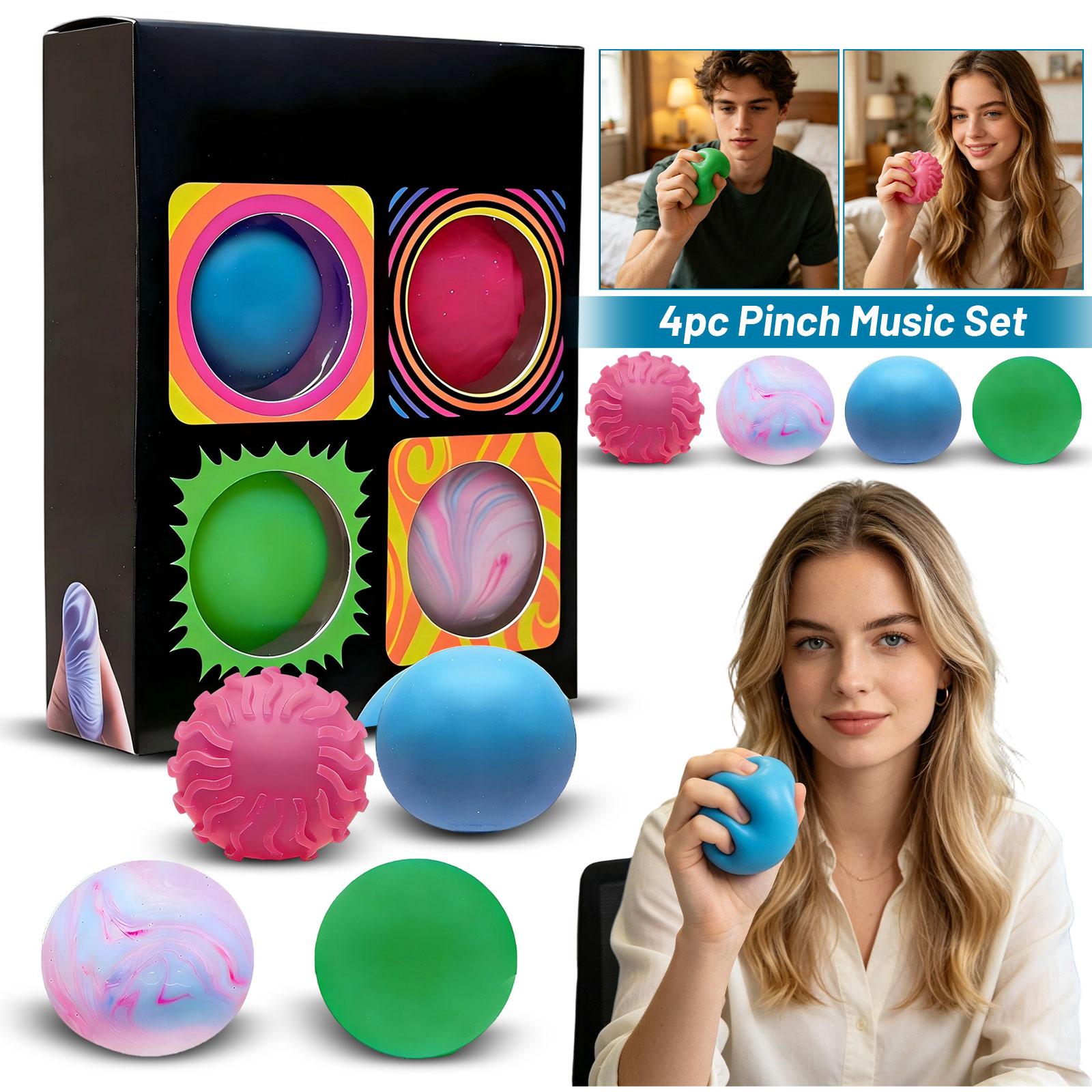 Stress Relief Slow Rebound Squeeze Balls 4pcs Set Soft Durable Material Sensory Toy for Hand Exercise and Focus Improvement One Size
Stress Relief Slow Rebound Squeeze Balls 4pcs Set Soft Durable Material Sensory Toy for Hand Exercise and Focus Improvement One Size
