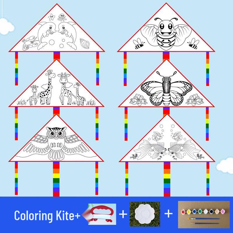 Kids DIY Art Kite Painting Kit 8 Colors, 2 Brushes, Palette
Kids DIY Art Kite Painting Kit 8 Colors, 2 Brushes, Palette