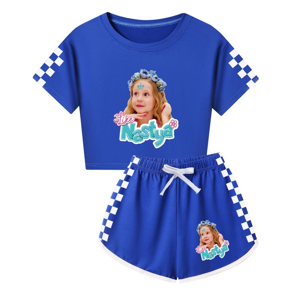 5530 Kids Girls Nastya Print Short Sleeves T-Shirt Shorts Pants Sport Clothes Set 150cm темно-синього кольору
5530 Kids Girls Nastya Print Short Sleeves T-Shirt Shorts Pants Sport Clothes Set 150cm темно-синього кольору