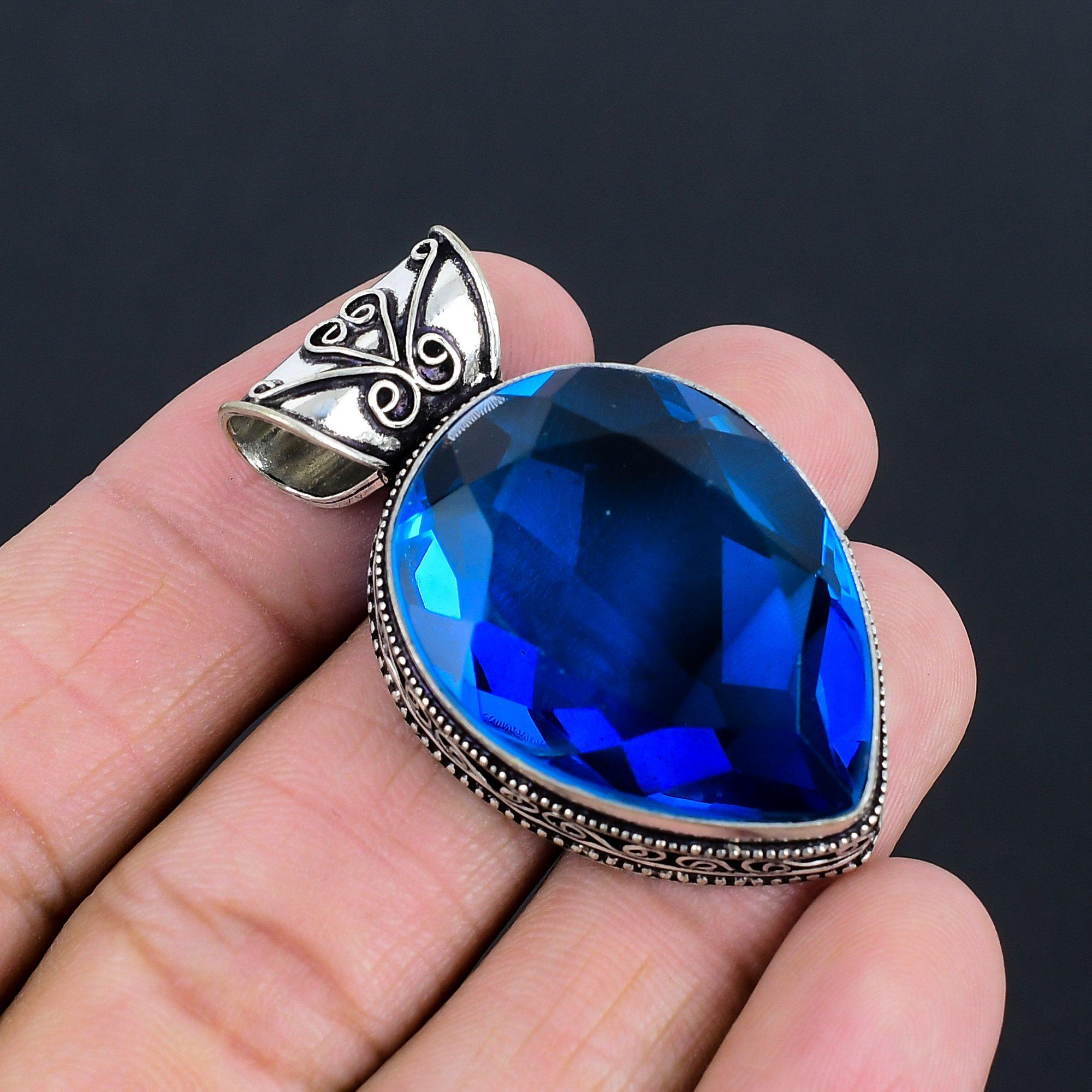 Подвеска из стерлингового серебра 925 пробы с драгоценным камнем London Blue Topaz 1,89 дюйма синий
Подвеска из стерлингового серебра 925 пробы с драгоценным камнем London Blue Topaz 1,89 дюйма синий