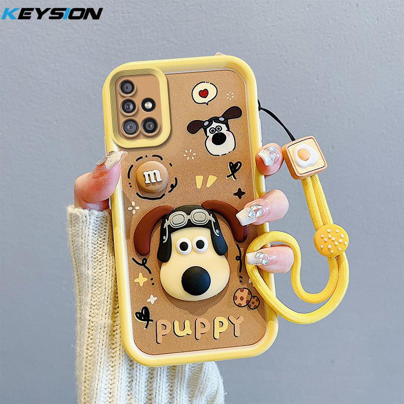 KEYSION Противоударный чехол для Samsung A51 A32 4G A31 со шнурком, силиконовый милый 3D чехол для телефона с мультяшной куклой для Galaxy A03S A02S for Samsung A51 4G
KEYSION Противоударный чехол для Samsung A51 A32 4G A31 со шнурком, силиконовый милый 3D чехол для телефона с мультяшной куклой для Galaxy A03S A02S for Samsung A51 4G
