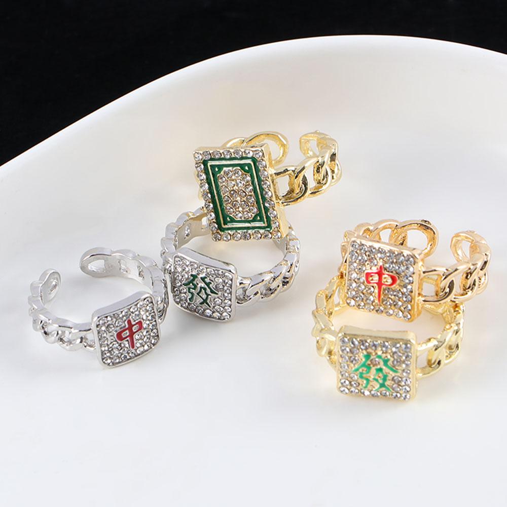 Style Rhinestone Personality Mahjong Ring Women Jewelry Accessories Punk Ring Korean Style Jewelry
Style Rhinestone Personality Mahjong Ring Women Jewelry Accessories Punk Ring Korean Style Jewelry