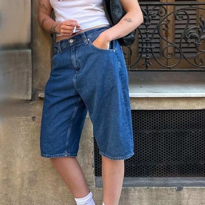 IHUASU Summer Urban Casual Casual Washed Loose Women s Denim Mid-length Pants M темно-синий
IHUASU Summer Urban Casual Casual Washed Loose Women s Denim Mid-length Pants M темно-синий