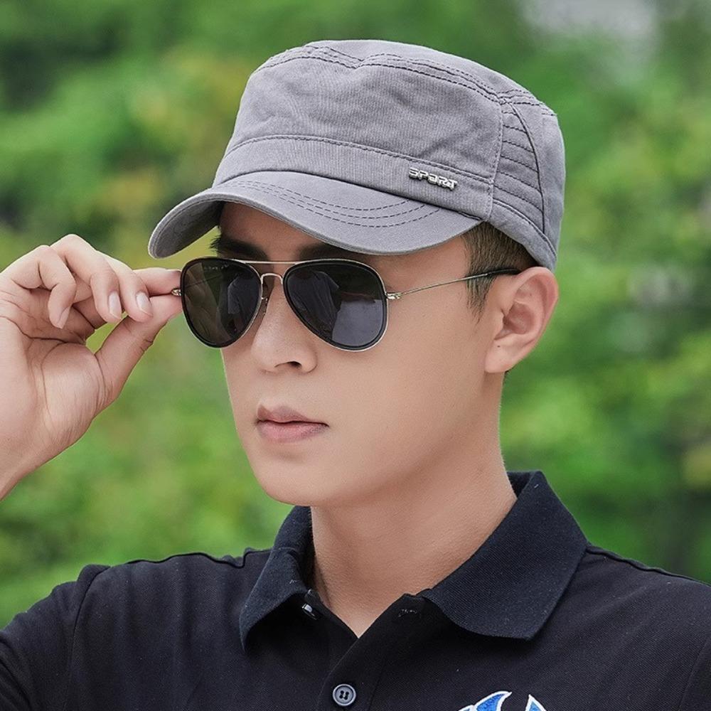 Solid Color Flat Top Hat Cotton Men’s Sun Hat Vintage Flat Peaked Cap Hiking зелений
Solid Color Flat Top Hat Cotton Men’s Sun Hat Vintage Flat Peaked Cap Hiking зелений