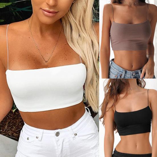 Женский повседневный однотонный топ без рукавов на бретельках, укороченный тонкий топ-бретелька
Женский повседневный однотонный топ без рукавов на бретельках, укороченный тонкий топ-бретелька
