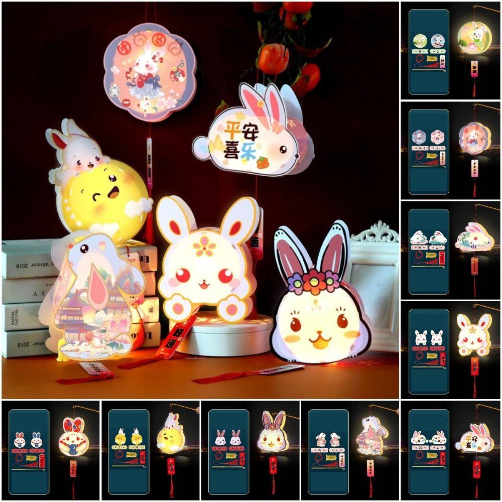 DIY Lanterns Material Light-Up Bunny Lantern Mid-Autumn Festival Rabbit Lantern Gift for Boy
DIY Lanterns Material Light-Up Bunny Lantern Mid-Autumn Festival Rabbit Lantern Gift for Boy