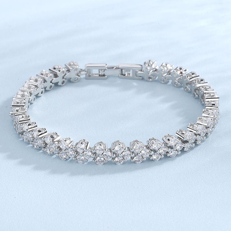 Hot 925 Sterling Silver Bracelet chain Full 5A Zircon For Women Man Wedding Engagement Shining Jewelry bangles Fashion Gifts
Hot 925 Sterling Silver Bracelet chain Full 5A Zircon For Women Man Wedding Engagement Shining Jewelry bangles Fashion Gifts