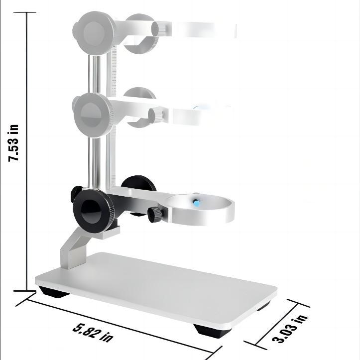 Кронштейн микроскопа из алюминиевого сплава, Металлические регулируемые аксессуары для кронштейна, Высококачественные и точные серебряный
Кронштейн микроскопа из алюминиевого сплава, Металлические регулируемые аксессуары для кронштейна, Высококачественные и точные серебряный