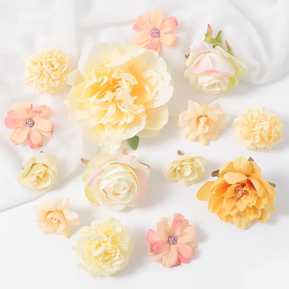 14Pcs Artificial Flowers Head Silk Fake Flower for Home Decor Garden Wedding Bride Decoration DIY Garland Craft Gift Accessories
14Pcs Artificial Flowers Head Silk Fake Flower for Home Decor Garden Wedding Bride Decoration DIY Garland Craft Gift Accessories
