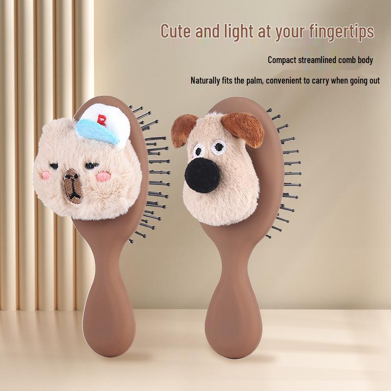 Capybara Plush Mini Cushion Brush: Portable, Cute Airbag Comb for Kids Styling брудно-білий
Capybara Plush Mini Cushion Brush: Portable, Cute Airbag Comb for Kids Styling брудно-білий