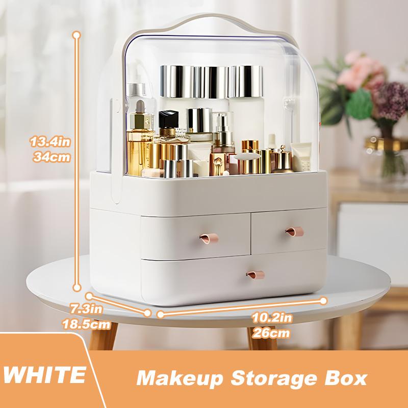 Large Capacity White/Pink Cosmetic Organizer with Transparent Drawers, Elegant Plastic Jewelry Storage Box for Desktop Vanity as picture розовый
Large Capacity White/Pink Cosmetic Organizer with Transparent Drawers, Elegant Plastic Jewelry Storage Box for Desktop Vanity as picture розовый