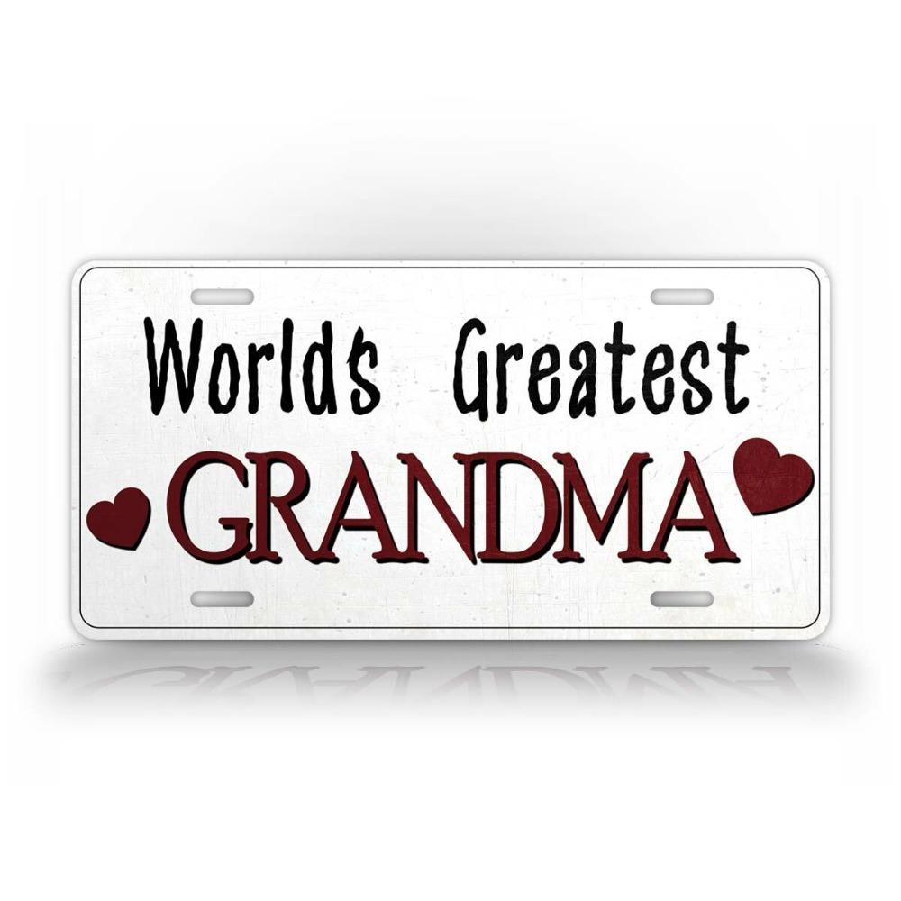 1pc Rustic Grandma License Plate World s Greatest Grandma Auto Tag Heartwarming Car Gift Sign белый
1pc Rustic Grandma License Plate World s Greatest Grandma Auto Tag Heartwarming Car Gift Sign белый