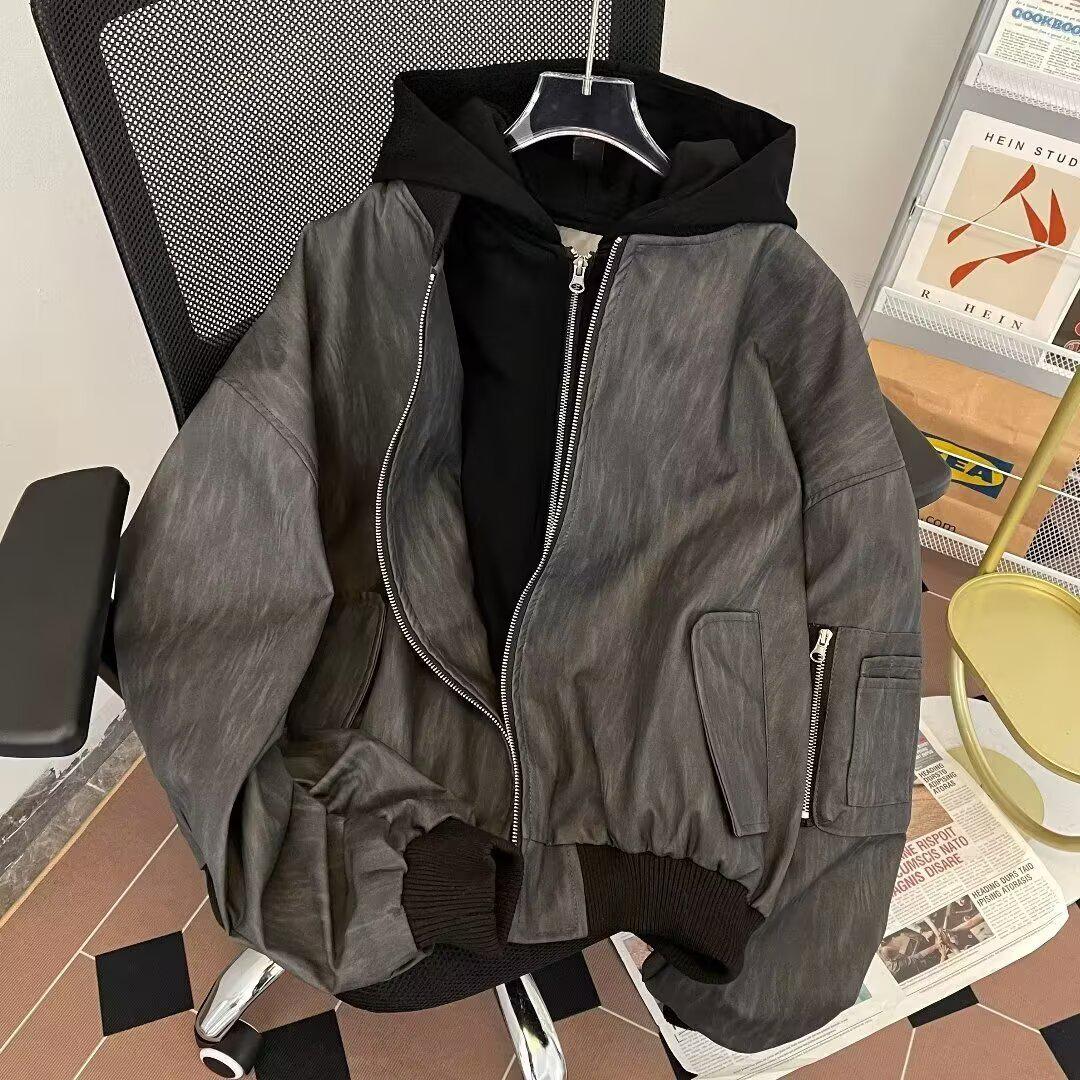 Трендовая куртка из искусственной кожи ПУ в американском стиле, имитирующая двухпредметную - Универсальный осенне-зимний ретро уличный панк-образ для пар L
Трендовая куртка из искусственной кожи ПУ в американском стиле, имитирующая двухпредметную - Универсальный осенне-зимний ретро уличный панк-образ для пар L