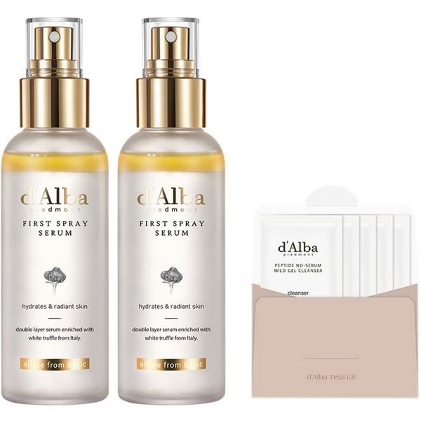 Dalba White Truffle First Spray Serum 100ml x 2 + Mildly Acidic Gel Cleanser 15ml, 1 set Popular Korean Cosmetics
Dalba White Truffle First Spray Serum 100ml x 2 + Mildly Acidic Gel Cleanser 15ml, 1 set Popular Korean Cosmetics