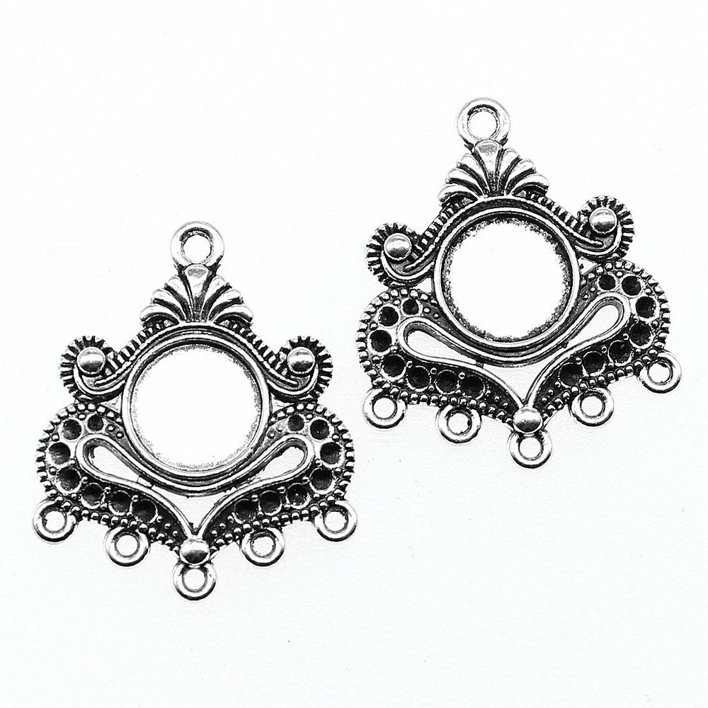 5 шт. висячие серьги ювелирные изделия ручной работы разъем для сережек 31x26 мм внутренний размер 10 мм круглый пустой B14002 античный серебряного 
5 шт. висячие серьги ювелирные изделия ручной работы разъем для сережек 31x26 мм внутренний размер 10 мм круглый пустой B14002 античный серебряного