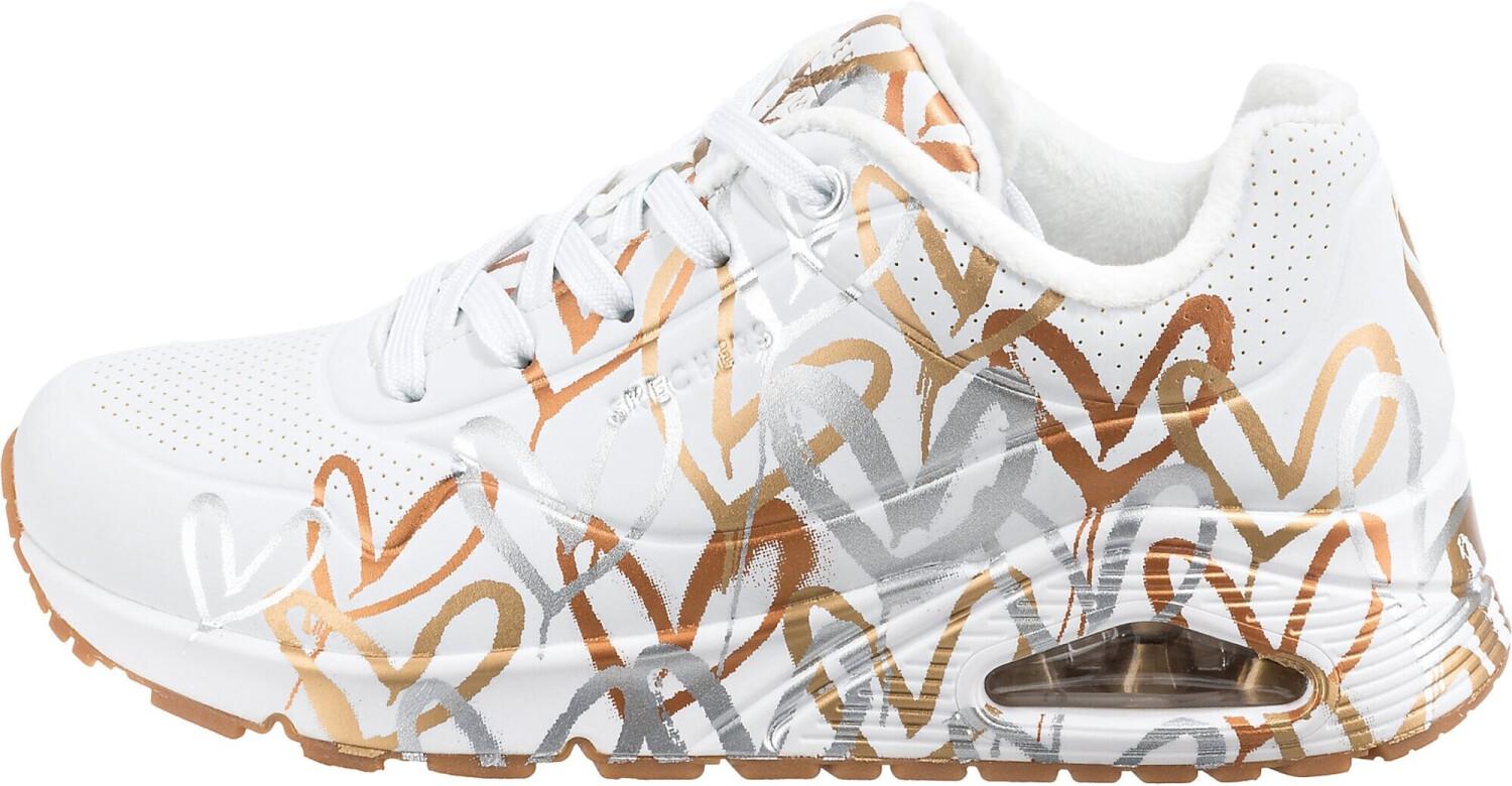 Кроссовки Skechers Uno James Goldcrown Metallic Love white 42
Кроссовки Skechers Uno James Goldcrown Metallic Love white 42