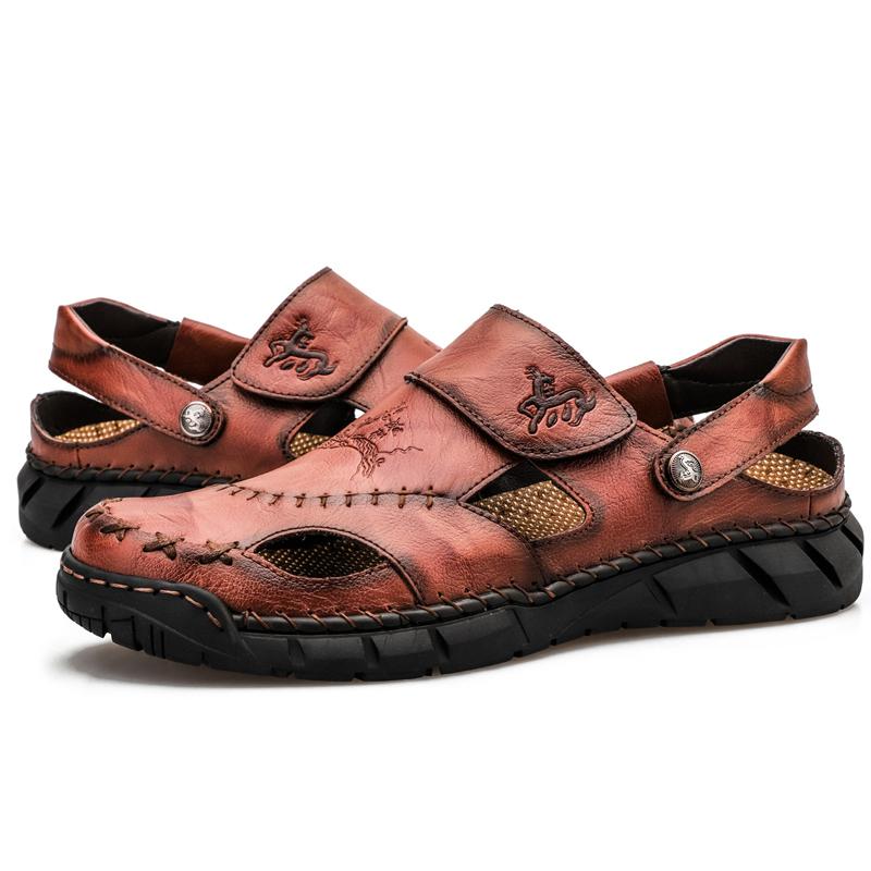 Сандалі Взуття Чоловічі Натуральна Шкіра Літні Протиковзкі Дихаючі Порожнисті Вуличні Спортивні Пляжні Туфлі Повсякденні Сандалі 50 червоний/коричневий
Сандалі Взуття Чоловічі Натуральна Шкіра Літні Протиковзкі Дихаючі Порожнисті Вуличні Спортивні Пляжні Туфлі Повсякденні Сандалі 50 червоний/коричневий