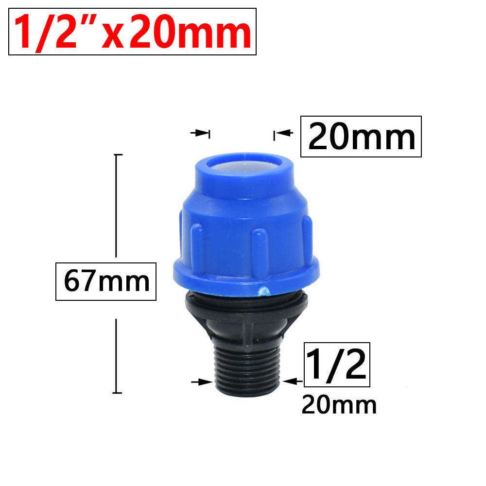 20/25/32/40/50/63mm PE Tube Connector Elbow Water Splitter Hose Fitting Plastic G1/2 G3/4 1 G1.2 G1.5 G2 Thread Ball Valve
20/25/32/40/50/63mm PE Tube Connector Elbow Water Splitter Hose Fitting Plastic G1/2 G3/4 1 G1.2 G1.5 G2 Thread Ball Valve
