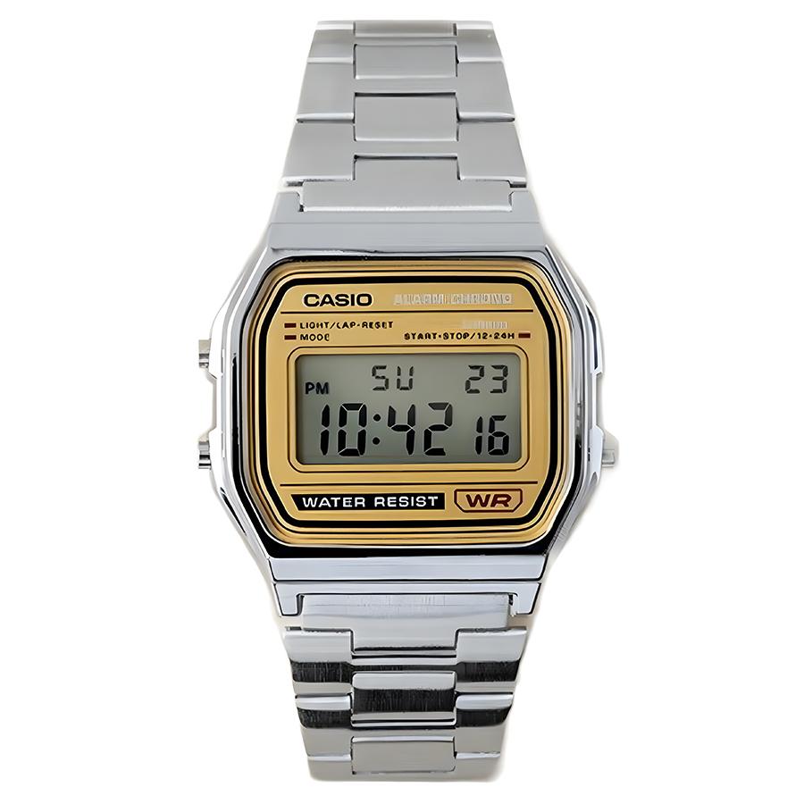 Casio - Men s Quartz Watch with Metal Case and Stainless Steel Strap A158WEA-9 золотой
Casio - Men s Quartz Watch with Metal Case and Stainless Steel Strap A158WEA-9 золотой