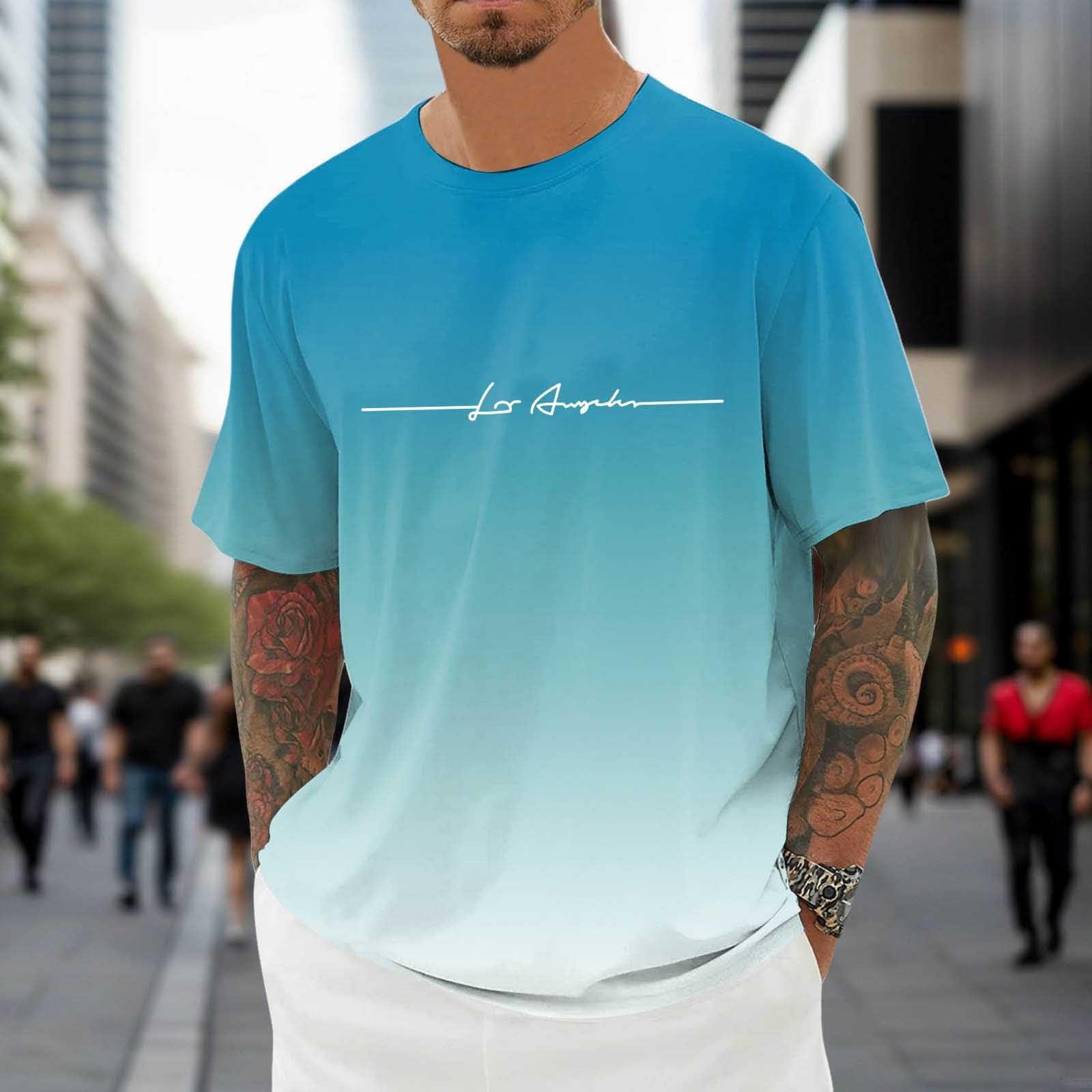 Чоловіча модна футболка, вуличний повсякденний одяг з коротким рукавом L
Чоловіча модна футболка, вуличний повсякденний одяг з коротким рукавом L