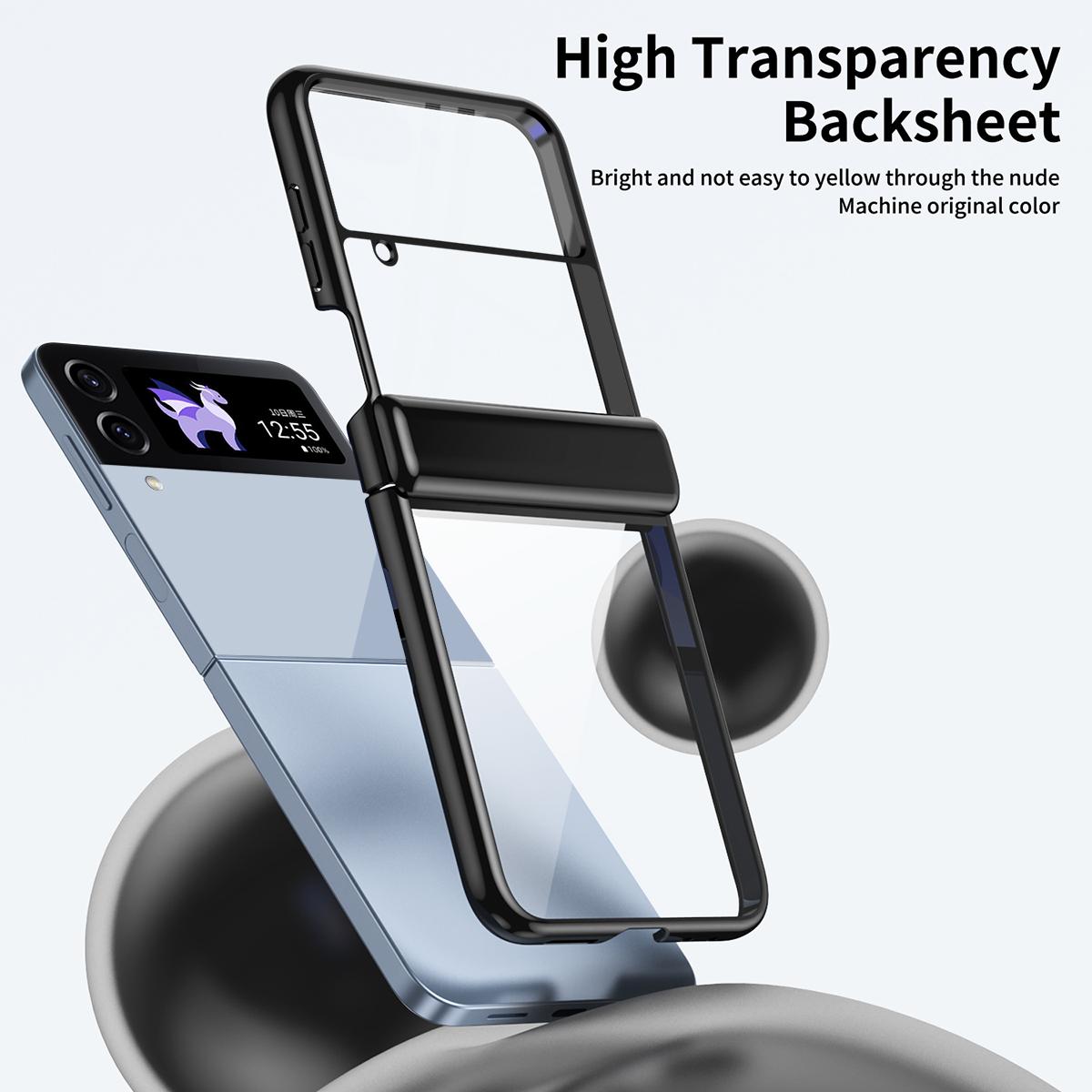 For Samsung Galaxy Z Flip3 5G Case Electroplating Transparent PC Phone Cover with Hinge Purple
For Samsung Galaxy Z Flip3 5G Case Electroplating Transparent PC Phone Cover with Hinge Purple