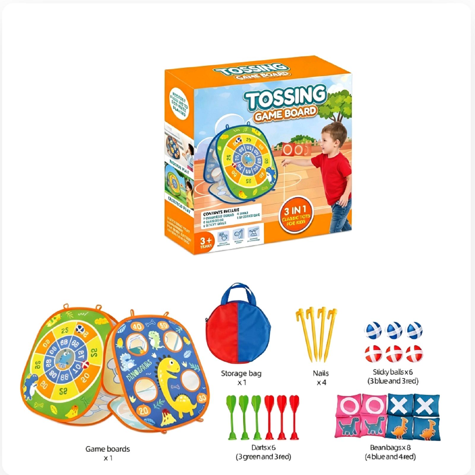 Children s Folding Toss Target Game Set Includes Sticky Balls Darts Bean Bags Outdoor Play Activity Portable Storage Bag One Size
Children s Folding Toss Target Game Set Includes Sticky Balls Darts Bean Bags Outdoor Play Activity Portable Storage Bag One Size