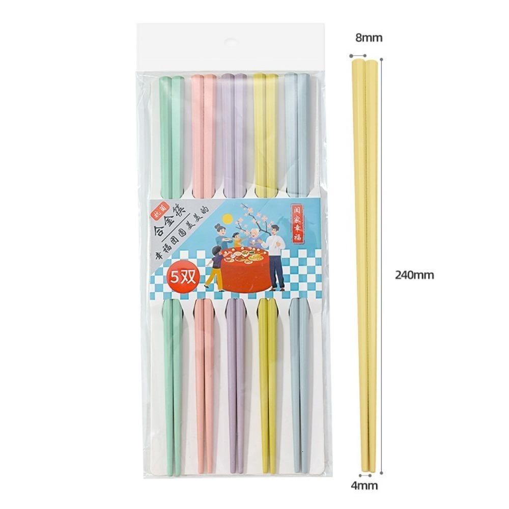 Non-slip Alloy Chopstick Set Macaron Chinese Chopsticks Kitchen Tableware Set
Non-slip Alloy Chopstick Set Macaron Chinese Chopsticks Kitchen Tableware Set