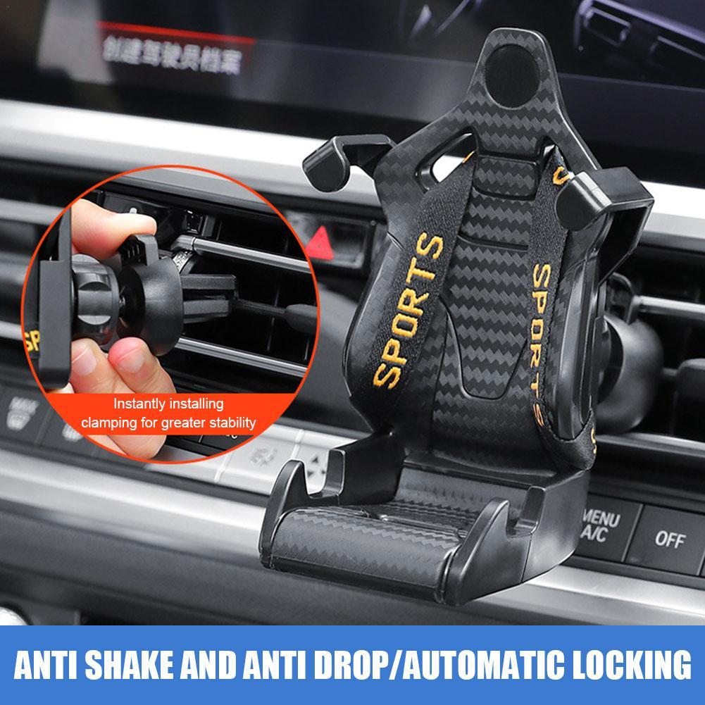 Universal Racing Seat Mobile Phone Holder Car Air Vent Clip Racing Seat Design Holder Mount Air Outlet Car Navigation Holder
Universal Racing Seat Mobile Phone Holder Car Air Vent Clip Racing Seat Design Holder Mount Air Outlet Car Navigation Holder