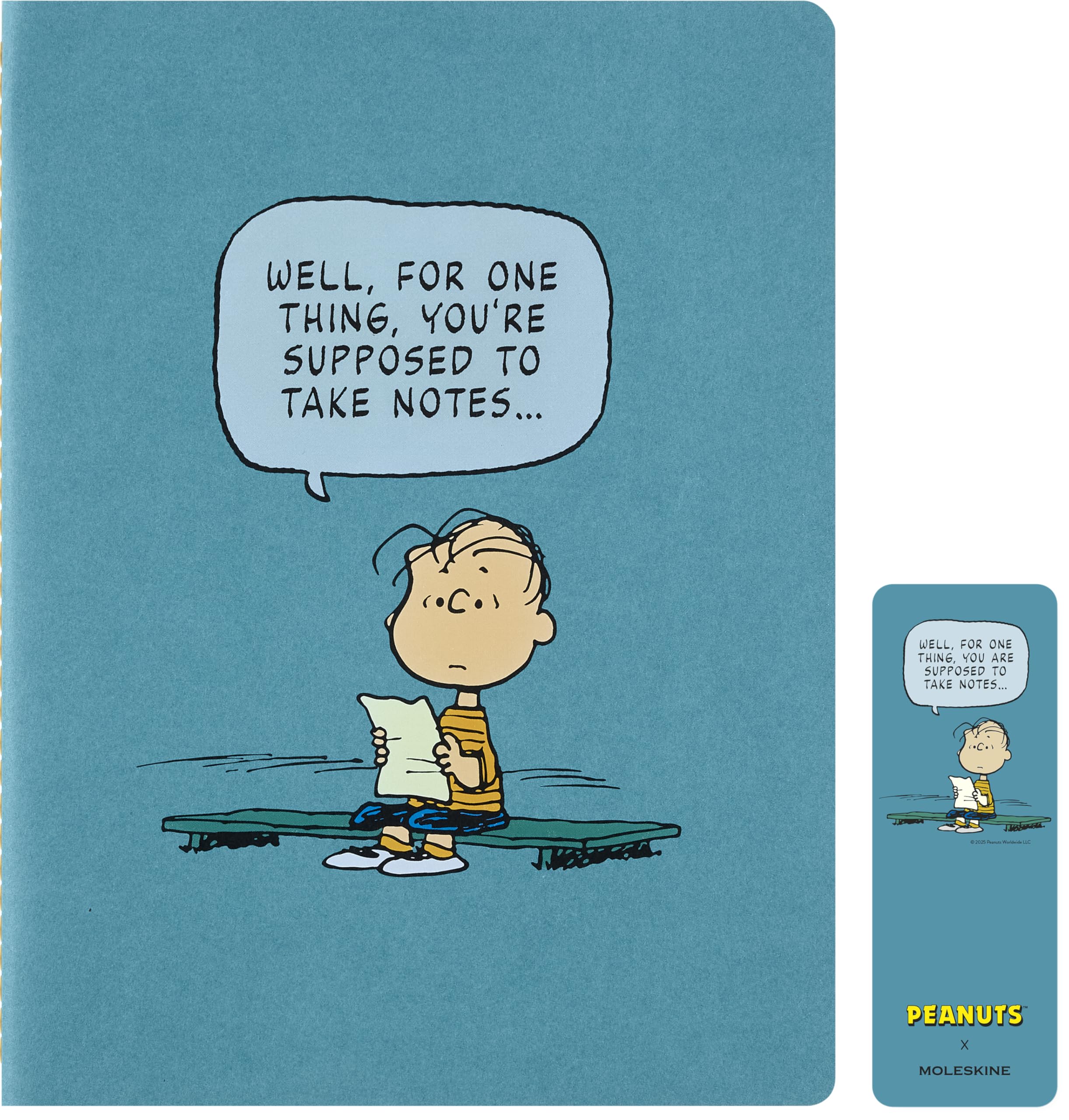 Блокнот Moleskine Peanuts Linus Van Pelt Cahier розміру XL широкий x 25 см Блакитний LEPECH41LINUSB44 (довжиною 19 см)
Блокнот Moleskine Peanuts Linus Van Pelt Cahier розміру XL широкий x 25 см Блакитний LEPECH41LINUSB44 (довжиною 19 см)