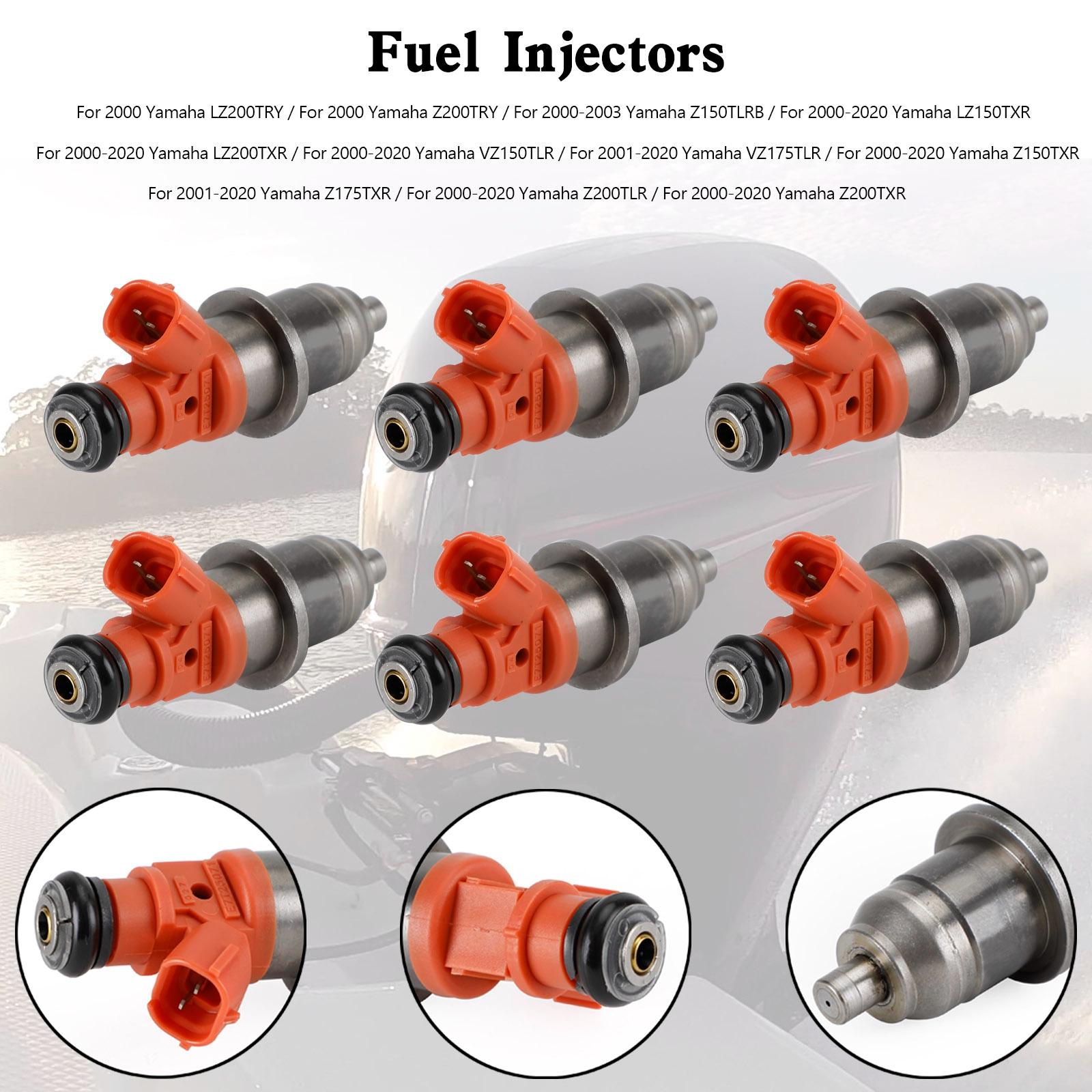 6PCS 68F-13761-00-00 Fuel Injectors For Yamaha Outboard HPDI 150-200 HP E7T05071
6PCS 68F-13761-00-00 Fuel Injectors For Yamaha Outboard HPDI 150-200 HP E7T05071