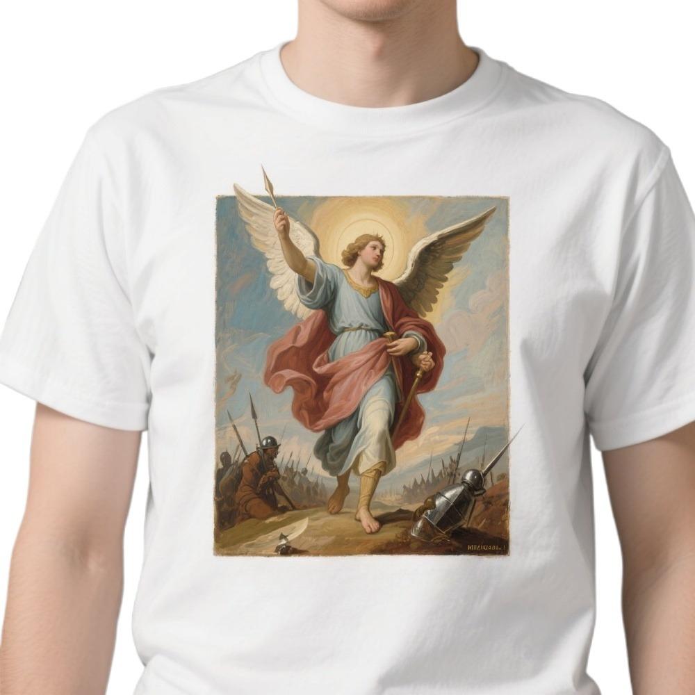 Saint Michael Defend Us In Battle Catholic Christian Gift TShirt 100 Cotton ONeck Summer Short Sleeve Casual Mens Tshirt S
Saint Michael Defend Us In Battle Catholic Christian Gift TShirt 100 Cotton ONeck Summer Short Sleeve Casual Mens Tshirt S