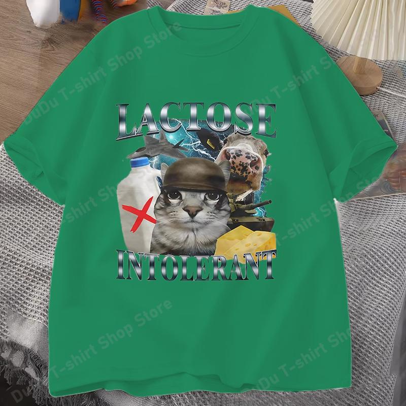 Funny Lactose Intolerant Funny Cat Meme Print TShirt Women Retro Fashion Short Sleeve Tshirts Casual Summer Women Unisex Clothing 4XL
Funny Lactose Intolerant Funny Cat Meme Print TShirt Women Retro Fashion Short Sleeve Tshirts Casual Summer Women Unisex Clothing 4XL