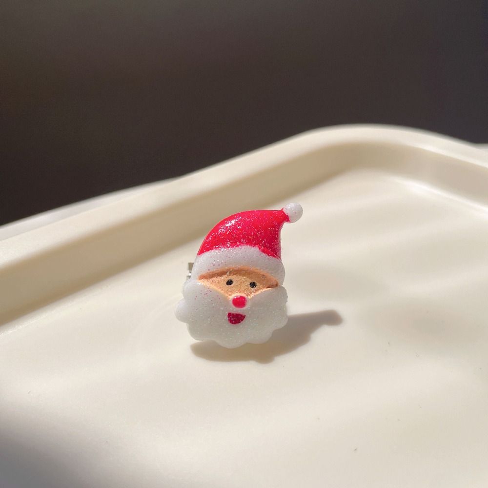 Кольцо из смолы с лосем на Рождество, Санта, рождественские украшения, личность, мультяшное, милое кольцо, женское A