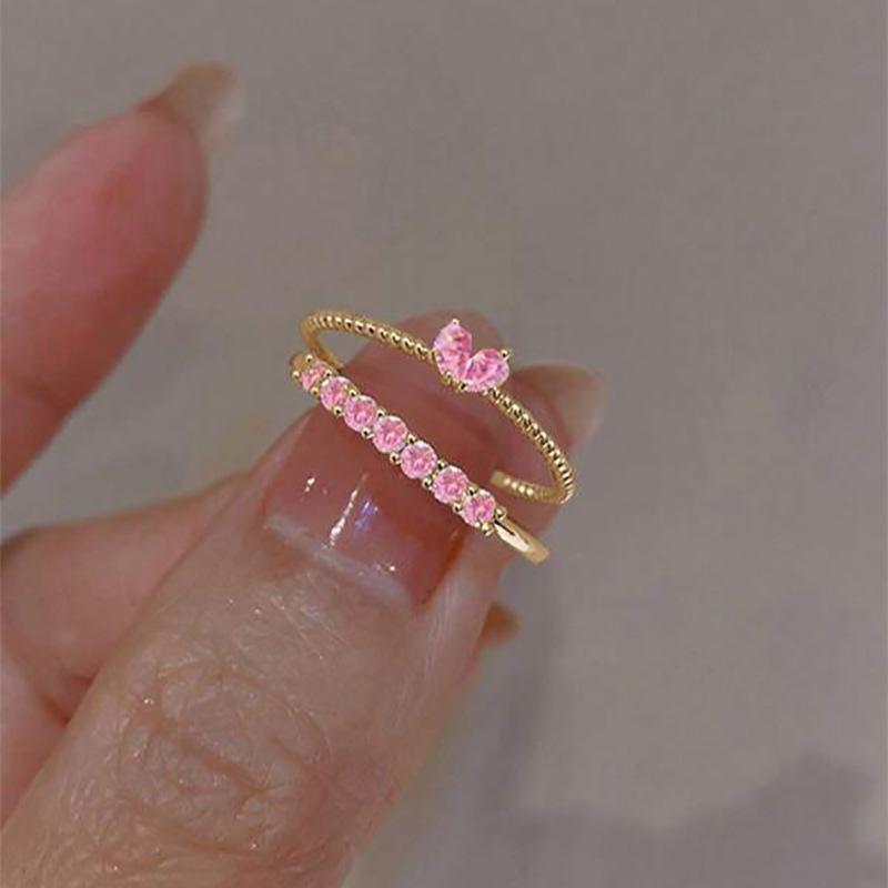 2 Pcs Zircon Heart Rings Set for Women Fashion Korean Gold Color Adjustable Opening Finger Ring Female Trendy Jewelry Gifts 2026
2 Pcs Zircon Heart Rings Set for Women Fashion Korean Gold Color Adjustable Opening Finger Ring Female Trendy Jewelry Gifts 2026