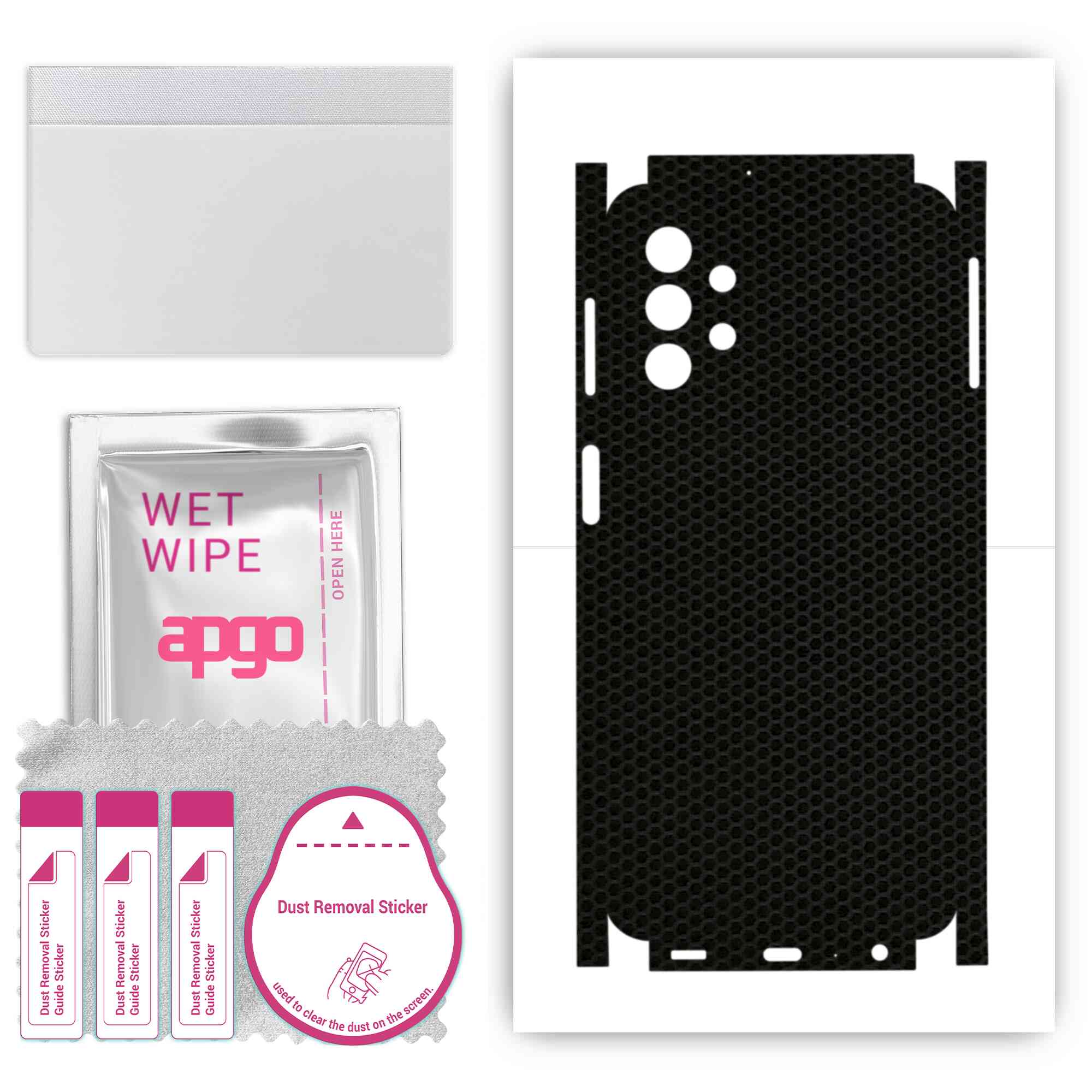 Apgo Protective Skin Sticker for the back+sides compatible with Samsung Galaxy M32 5G, Full Wrap Film, Foil, Vinyl - Pattern Matrix
Apgo Protective Skin Sticker for the back+sides compatible with Samsung Galaxy M32 5G, Full Wrap Film, Foil, Vinyl - Pattern Matrix