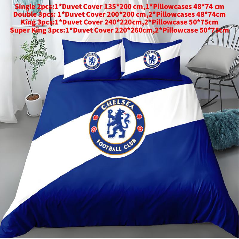 Chelsea Football Fan Gift Duvet Cover Set With Soft Polyester For Double Bed Bedroom Decor Single(135x200cm)
Chelsea Football Fan Gift Duvet Cover Set With Soft Polyester For Double Bed Bedroom Decor Single(135x200cm)