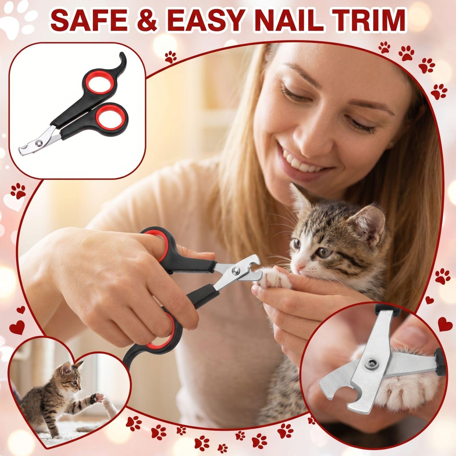 Pet Nail Clippers for Dogs Cats Rabbits and Birds Professional Grooming Tool Stainless Steel Blades Comfortable Handle Safety Stop Design One Size чорний
Pet Nail Clippers for Dogs Cats Rabbits and Birds Professional Grooming Tool Stainless Steel Blades Comfortable Handle Safety Stop Design One Size чорний