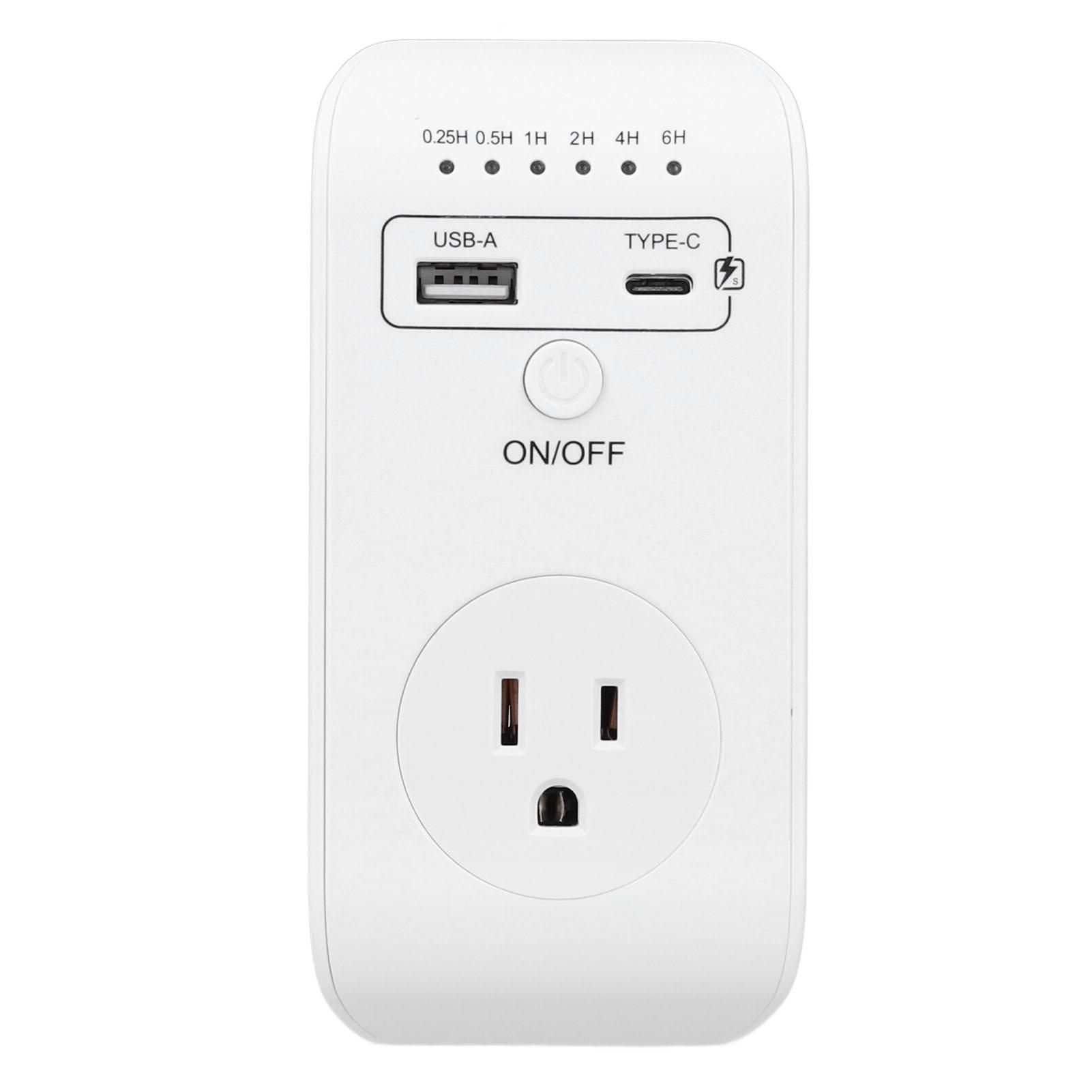 Power Adapter USB and Type C Multifunctional Smart Time Controller Power Plug Adapter 1800W
Power Adapter USB and Type C Multifunctional Smart Time Controller Power Plug Adapter 1800W